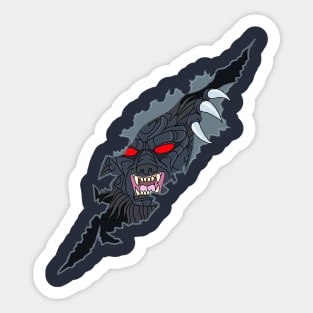 American Werewolf in London Terrifying Transformation Sticker